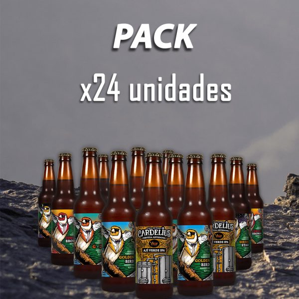 pack 24 cervezas artesanales cardelius